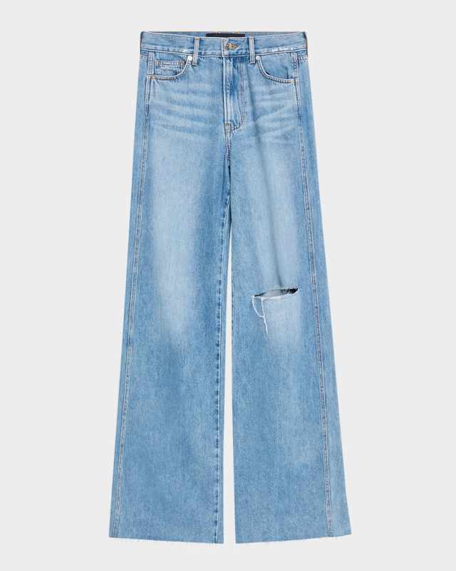 Kasey Mid-Rise Wide-Leg Jeans